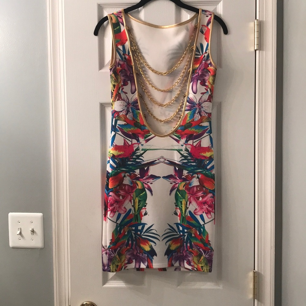 Multicolor backless dress - Picture 2 of 4